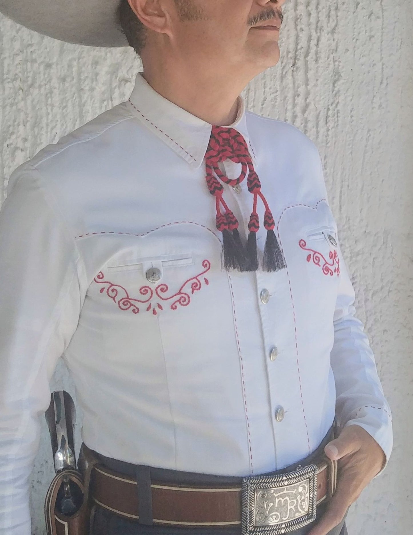 CORBATA CHARRA CON CRIN DE CABALLO