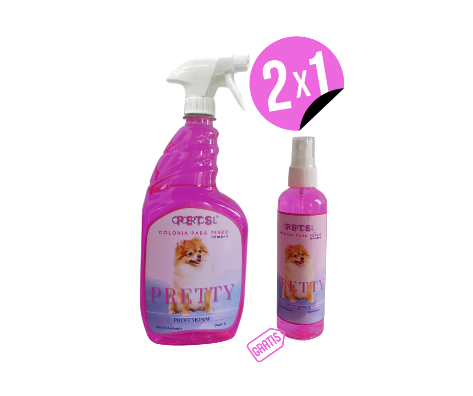 COLONIA PARA PERRO HEMBRA PRETTY 2X1