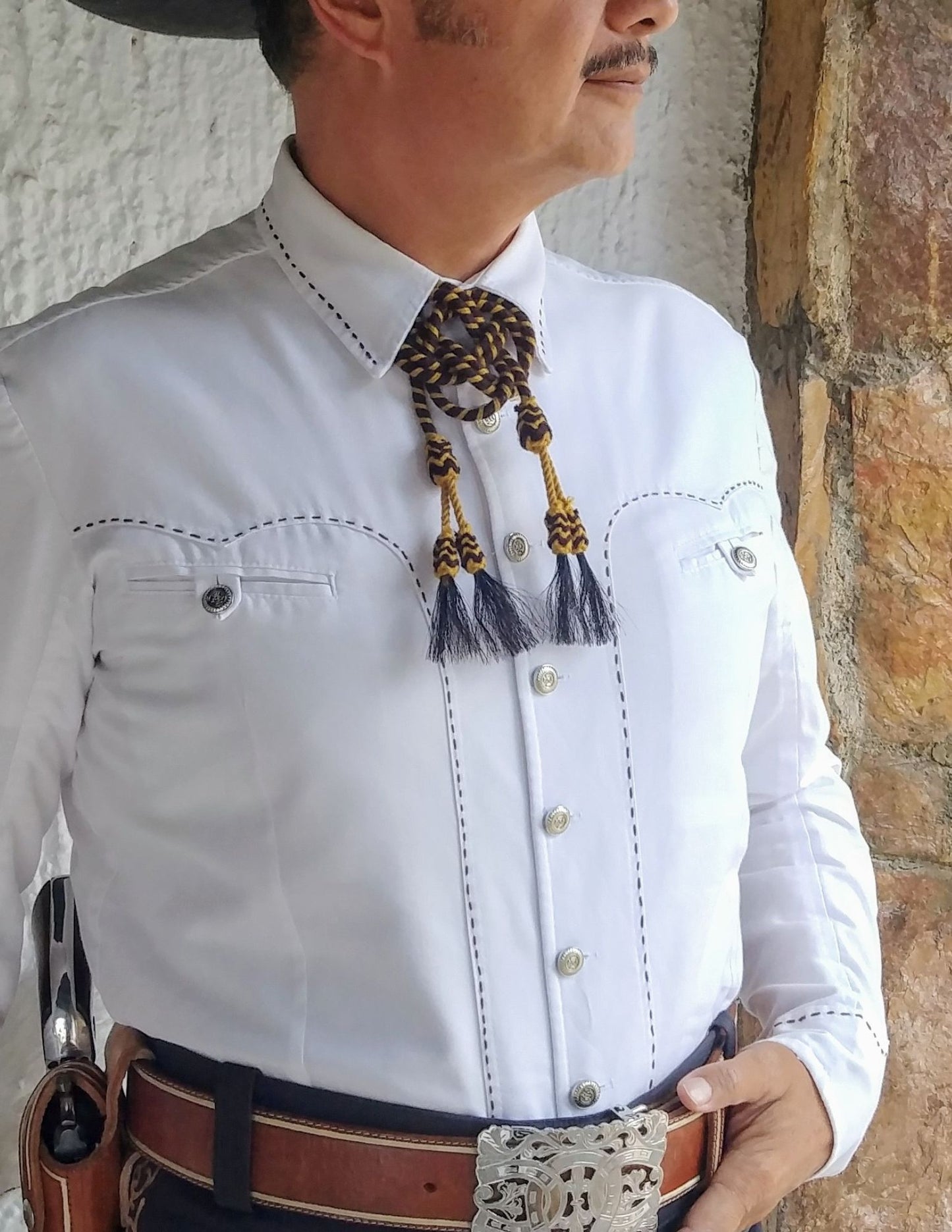 CORBATA CHARRA CON CRIN DE CABALLO